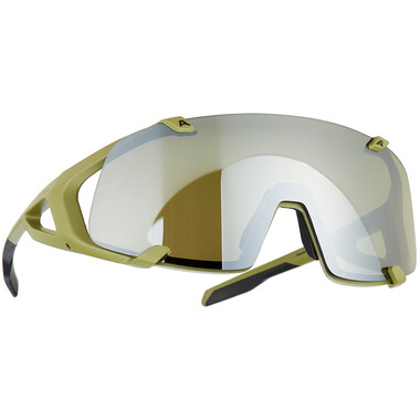 ALPINA HAWKEYE Q-LITE Sunglasses Mat Green/Silver Iridium 0